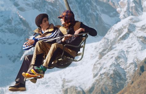 gucci ski anzug|Gucci Dashes Through Winter with New Aprés Ski .